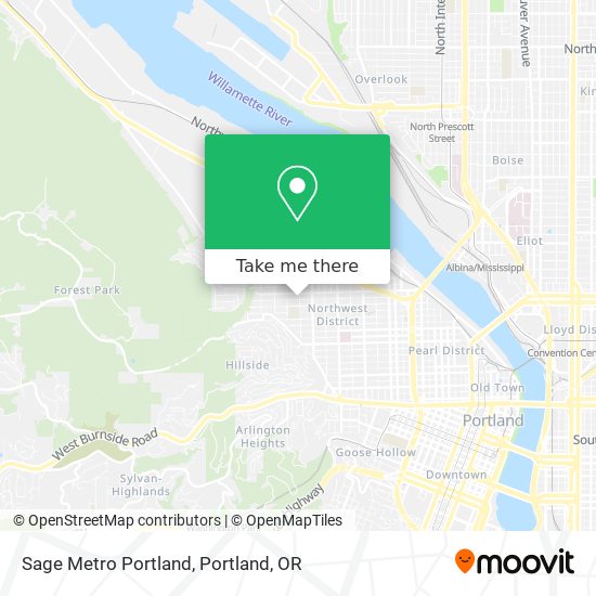 Mapa de Sage Metro Portland