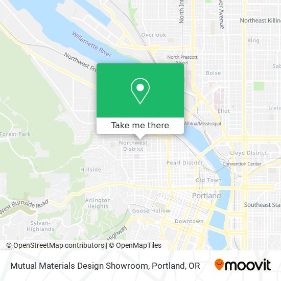 Mapa de Mutual Materials Design Showroom
