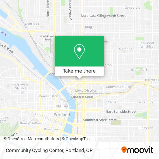 Community Cycling Center map