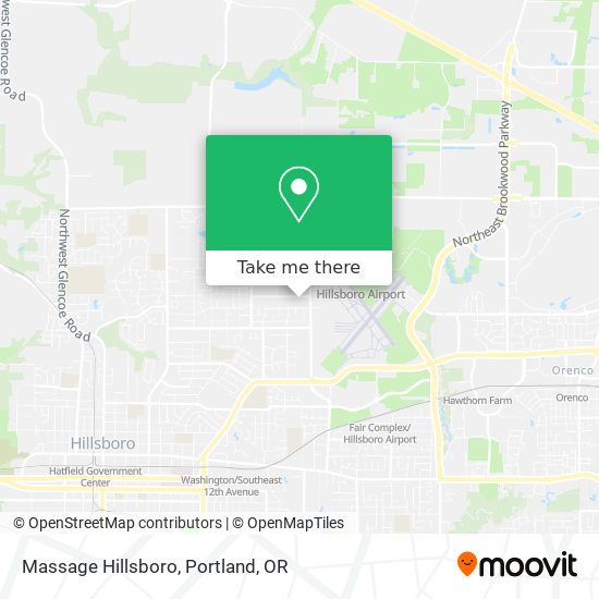 Mapa de Massage Hillsboro