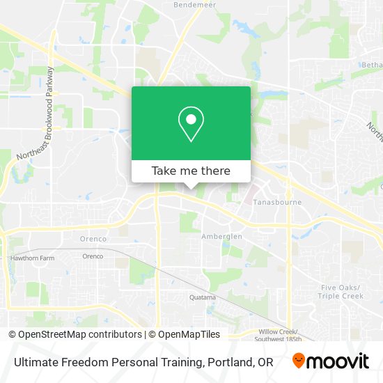 Ultimate Freedom Personal Training map