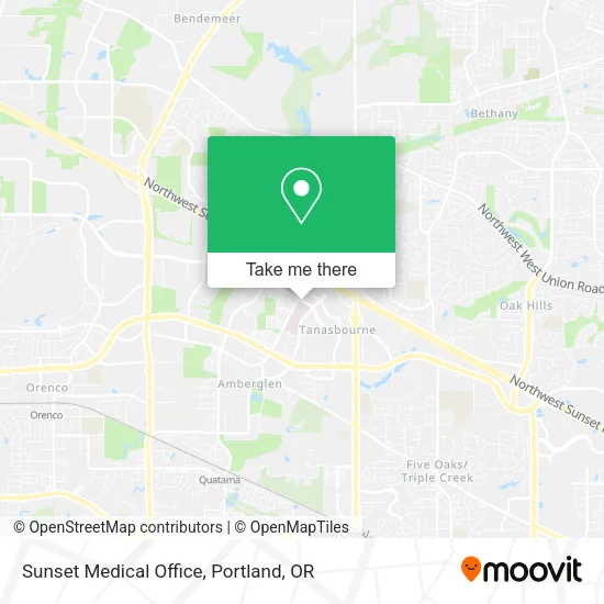 Mapa de Sunset Medical Office