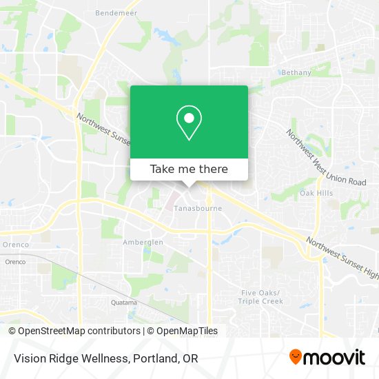 Vision Ridge Wellness map