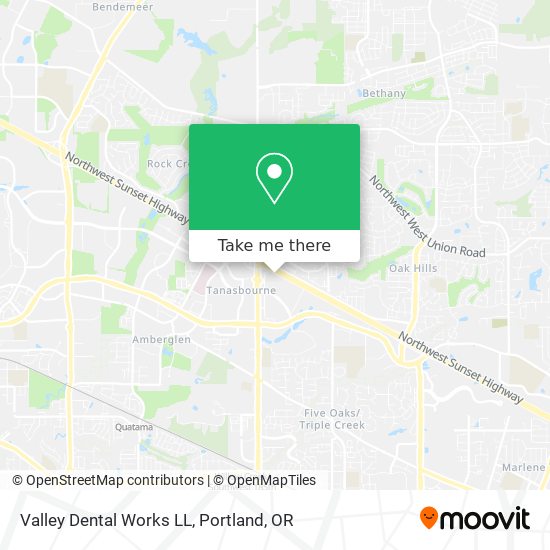 Valley Dental Works LL map