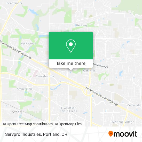Mapa de Servpro Industries
