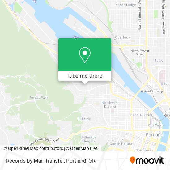 Records by Mail Transfer map