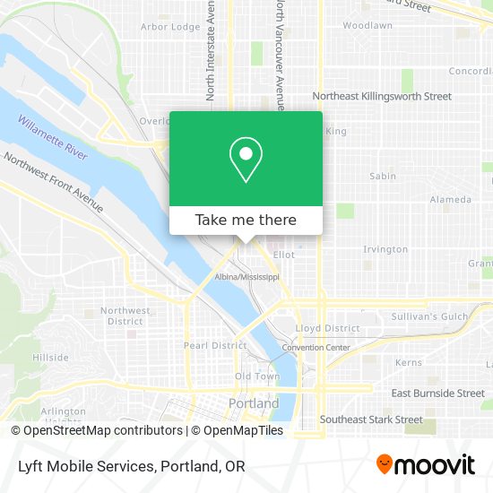 Mapa de Lyft Mobile Services