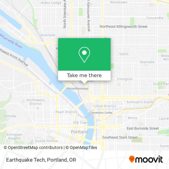 Earthquake Tech map