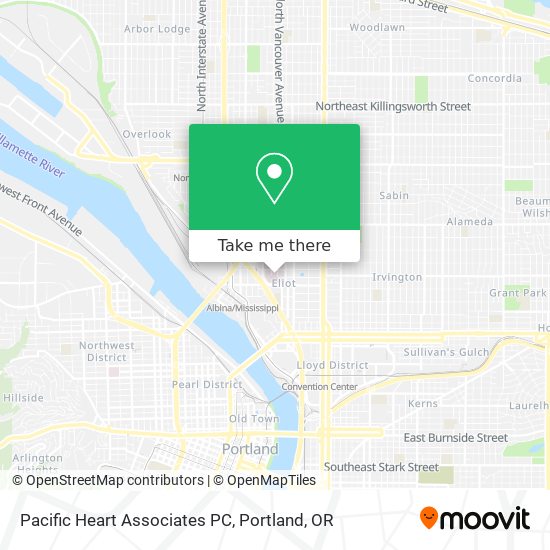 Pacific Heart Associates PC map