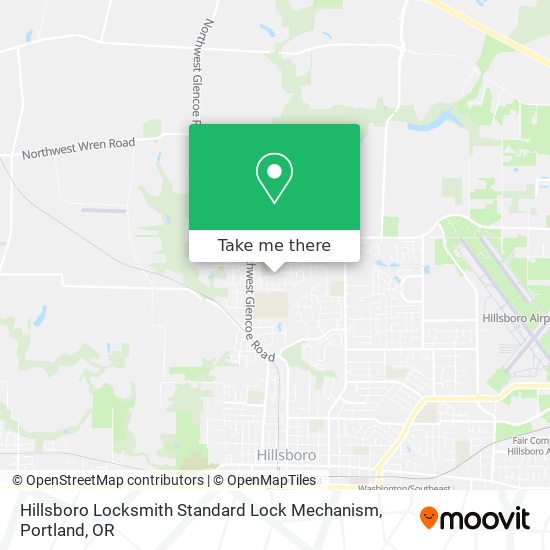 Hillsboro Locksmith Standard Lock Mechanism map