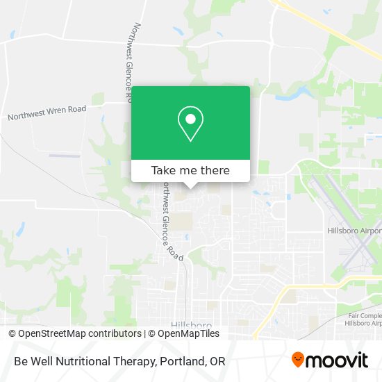 Be Well Nutritional Therapy map