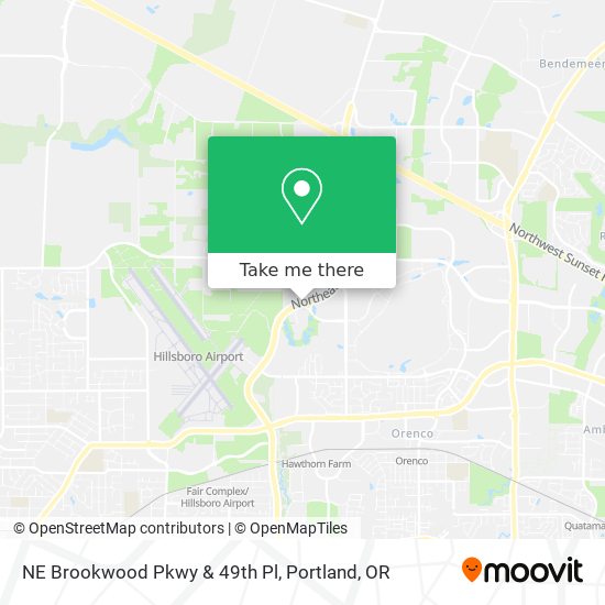 NE Brookwood Pkwy & 49th Pl map