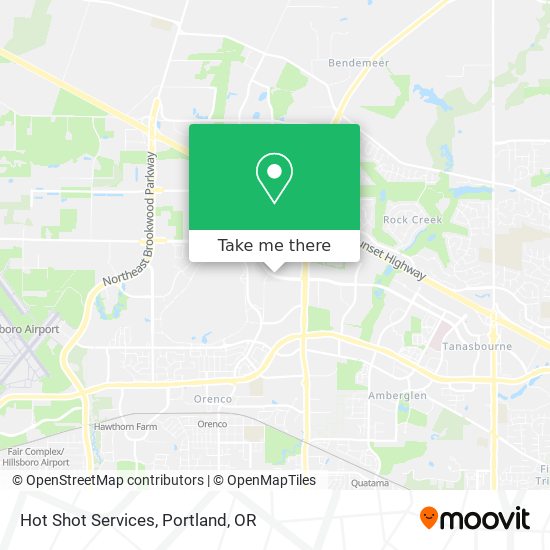 Hot Shot Services map