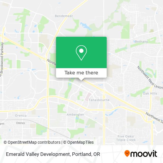 Emerald Valley Development map