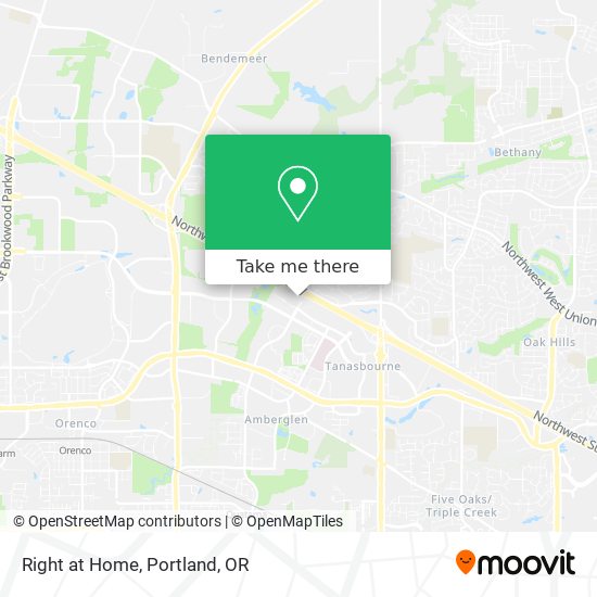 Right at Home map