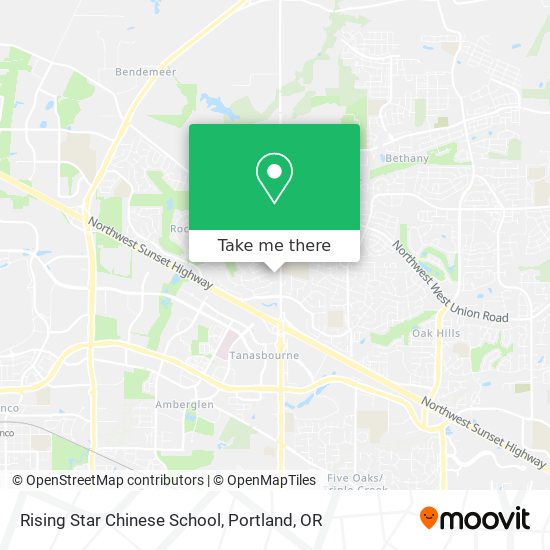 Mapa de Rising Star Chinese School