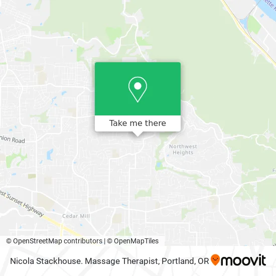 Nicola Stackhouse. Massage Therapist map