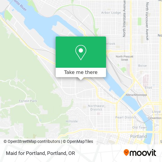 Maid for Portland map