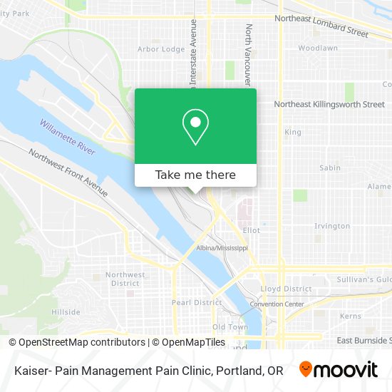 Kaiser- Pain Management Pain Clinic map