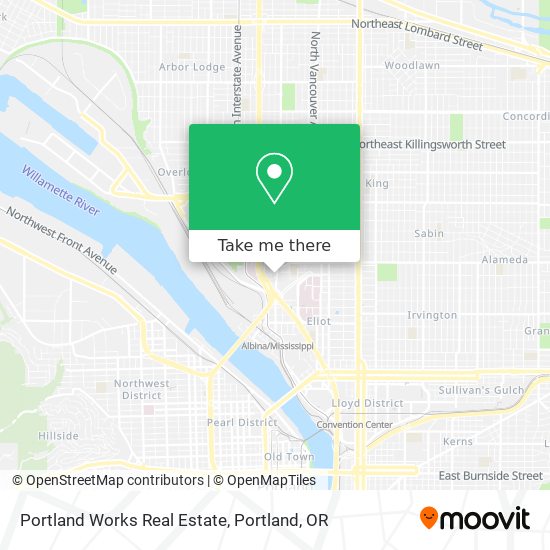 Mapa de Portland Works Real Estate