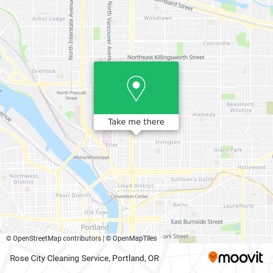 Mapa de Rose City Cleaning Service