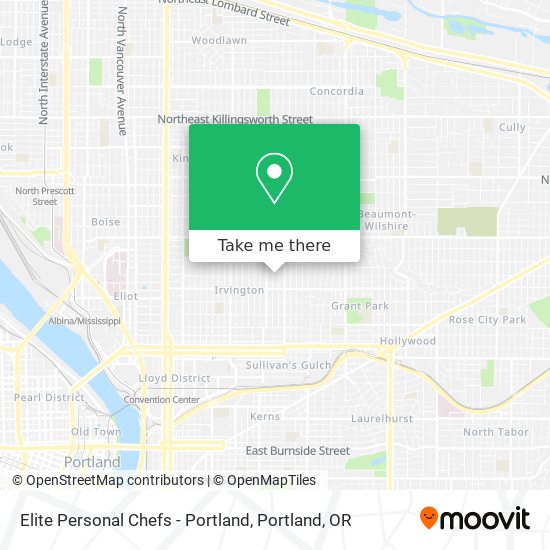 Elite Personal Chefs - Portland map