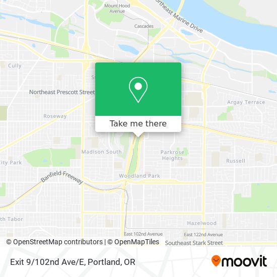 Exit 9/102nd Ave/E map