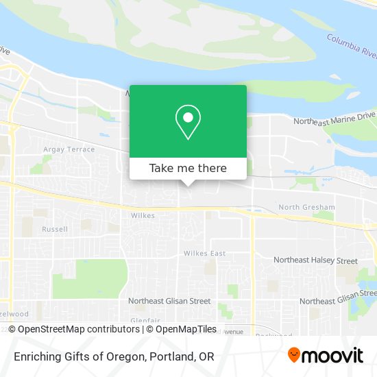 Enriching Gifts of Oregon map