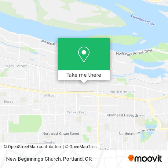 New Beginnings Church map