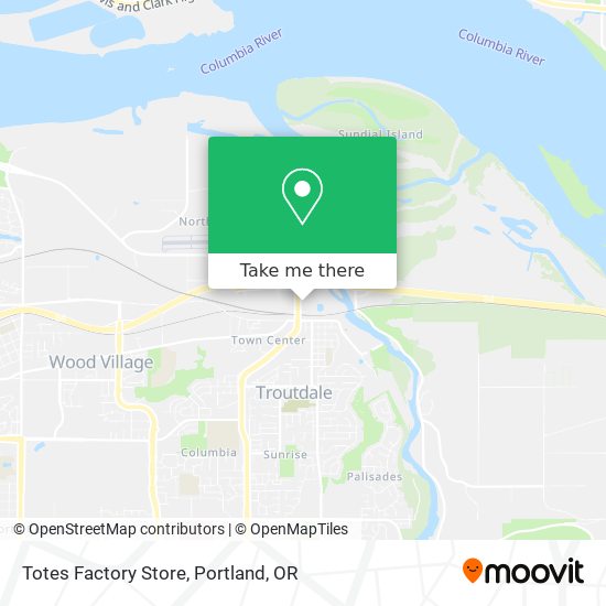 Mapa de Totes Factory Store
