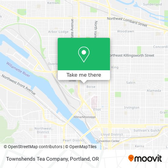 Townshends Tea Company map