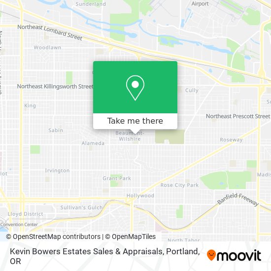 Kevin Bowers Estates Sales & Appraisals map