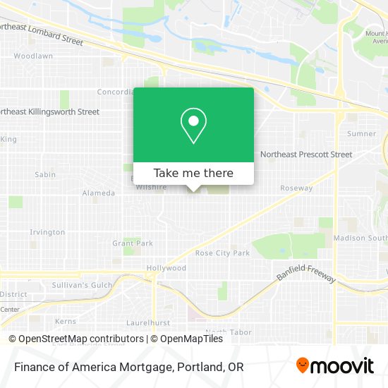 Mapa de Finance of America Mortgage