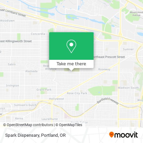 Mapa de Spark Dispensary