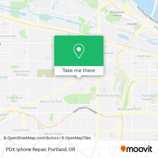 Mapa de PDX Iphone Repair