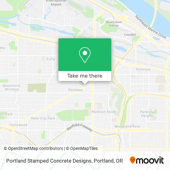 Mapa de Portland Stamped Concrete Designs
