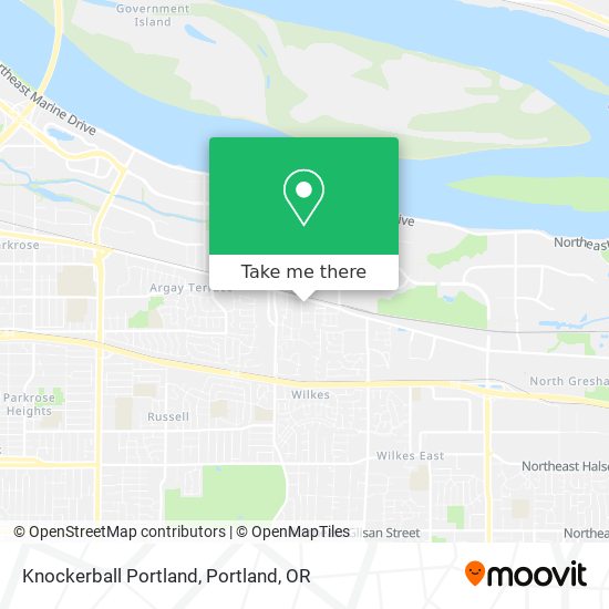 Mapa de Knockerball Portland