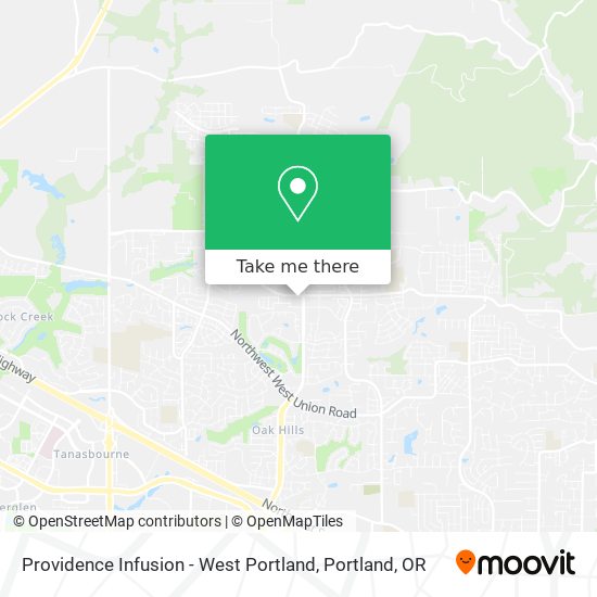 Mapa de Providence Infusion - West Portland