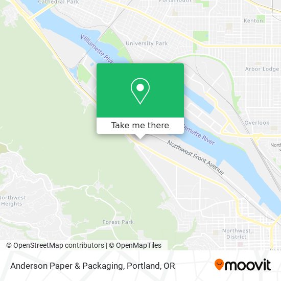 Anderson Paper & Packaging map