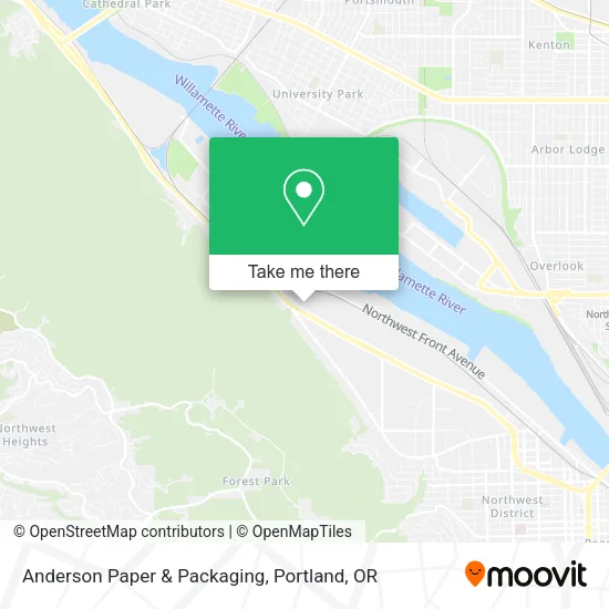 Anderson Paper & Packaging map