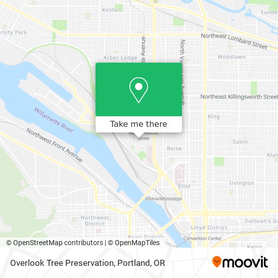 Overlook Tree Preservation map