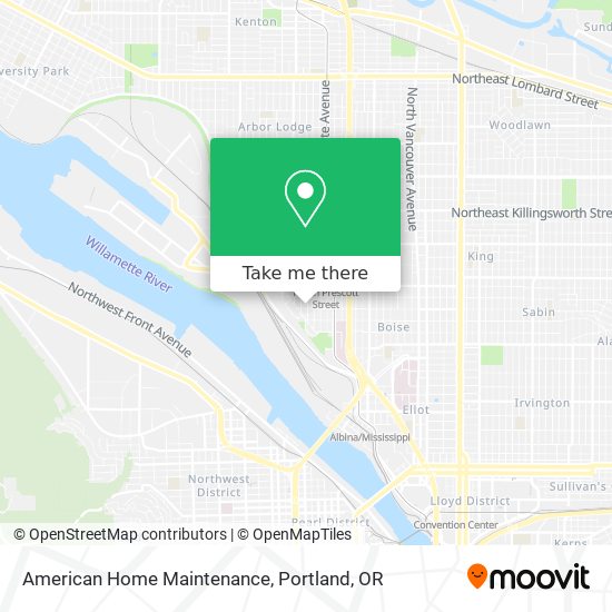 American Home Maintenance map