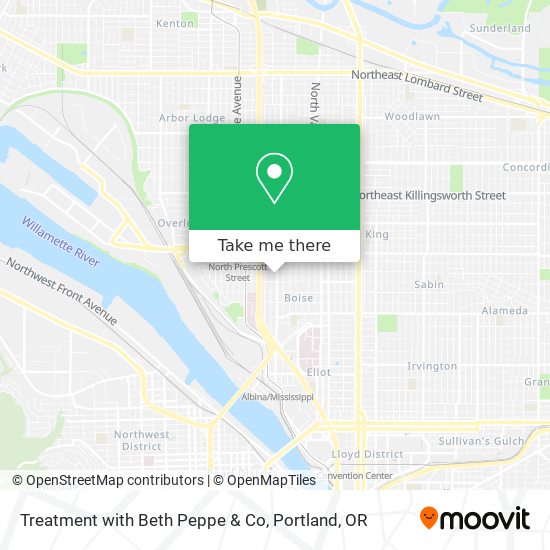 Treatment with Beth Peppe & Co map