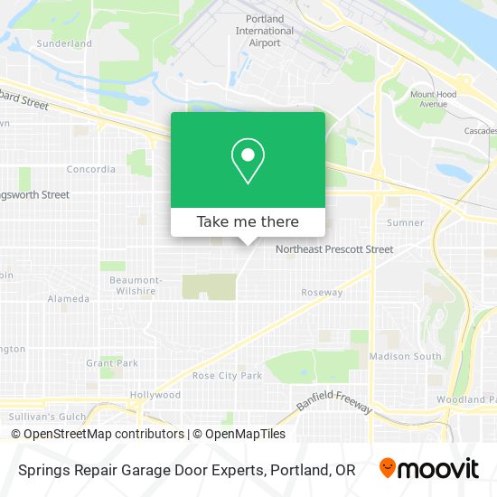 Springs Repair Garage Door Experts map