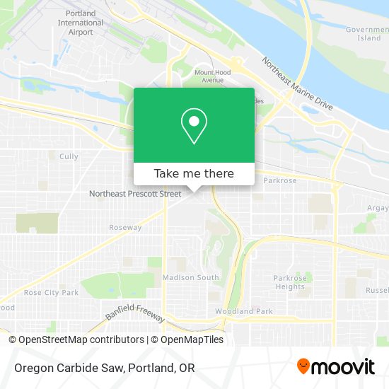Oregon Carbide Saw map