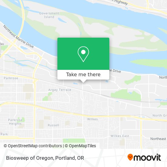 Biosweep of Oregon map