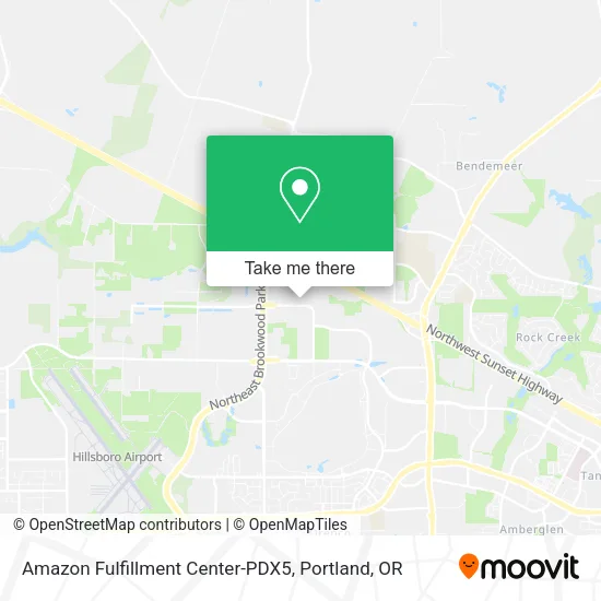 Mapa de Amazon Fulfillment Center-PDX5
