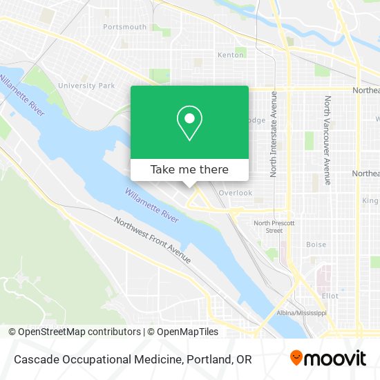 Cascade Occupational Medicine map