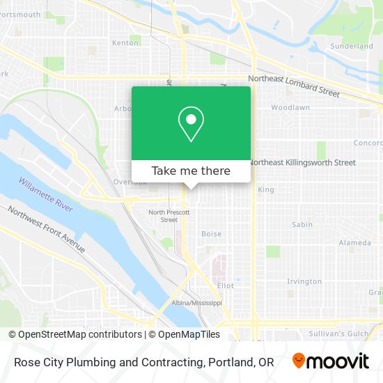 Rose City Plumbing and Contracting map