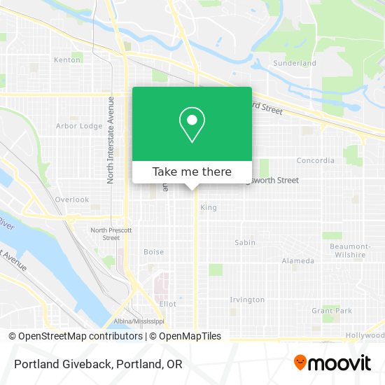 Portland Giveback map